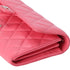 CHANEL Matelasse Long Flap Wallet Pink Lambskin